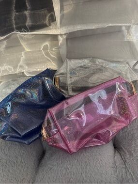 Glitter Sheer Cosmetic Bags
